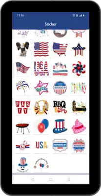 USA Independence Photo Frame android App screenshot 2